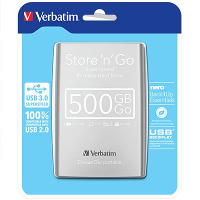 Disque dur portable USB Store 'n' Go 3.0, 500Go